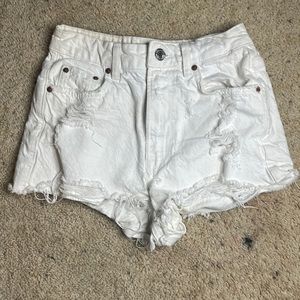 ZARA THE HIGH WAIST SHORT WHITE